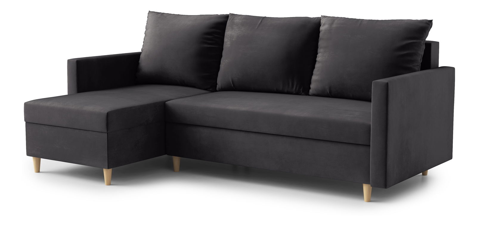 Sarokkanapé Ronaldo (B) (szürkésfekete)