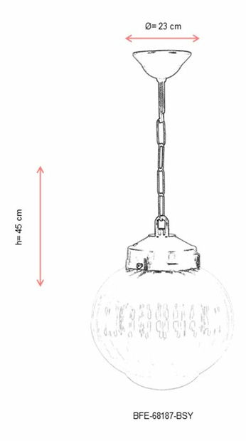 Lustră de exterior Azeem (Negru)