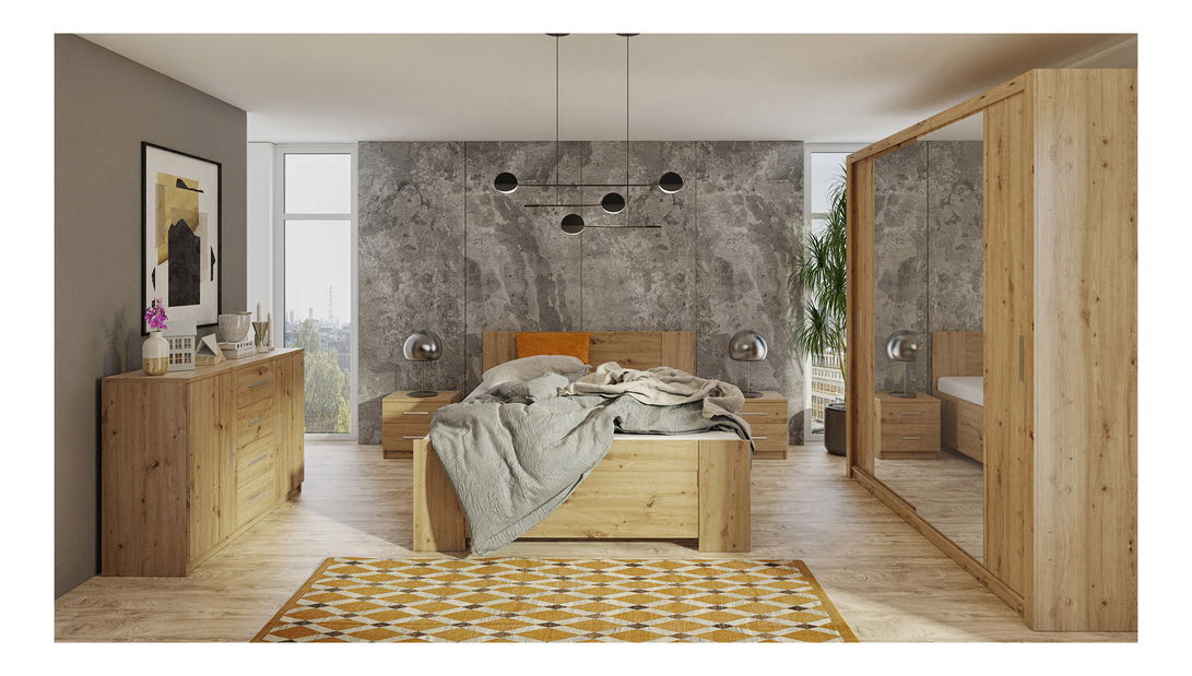 Ormar za garderobu Bonaparte SZ200 (hrast artisan)