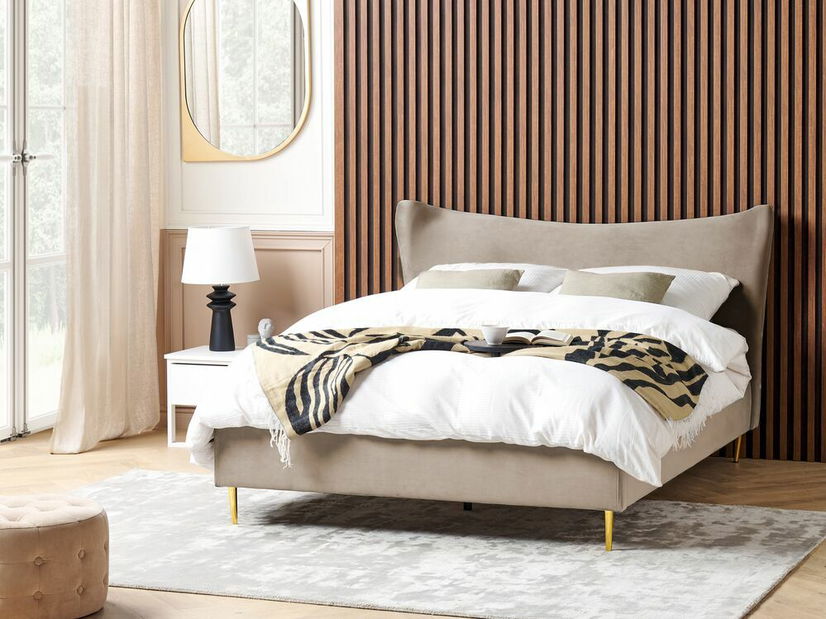 Manželská posteľ 160 cm Chaza (sivohnedá)