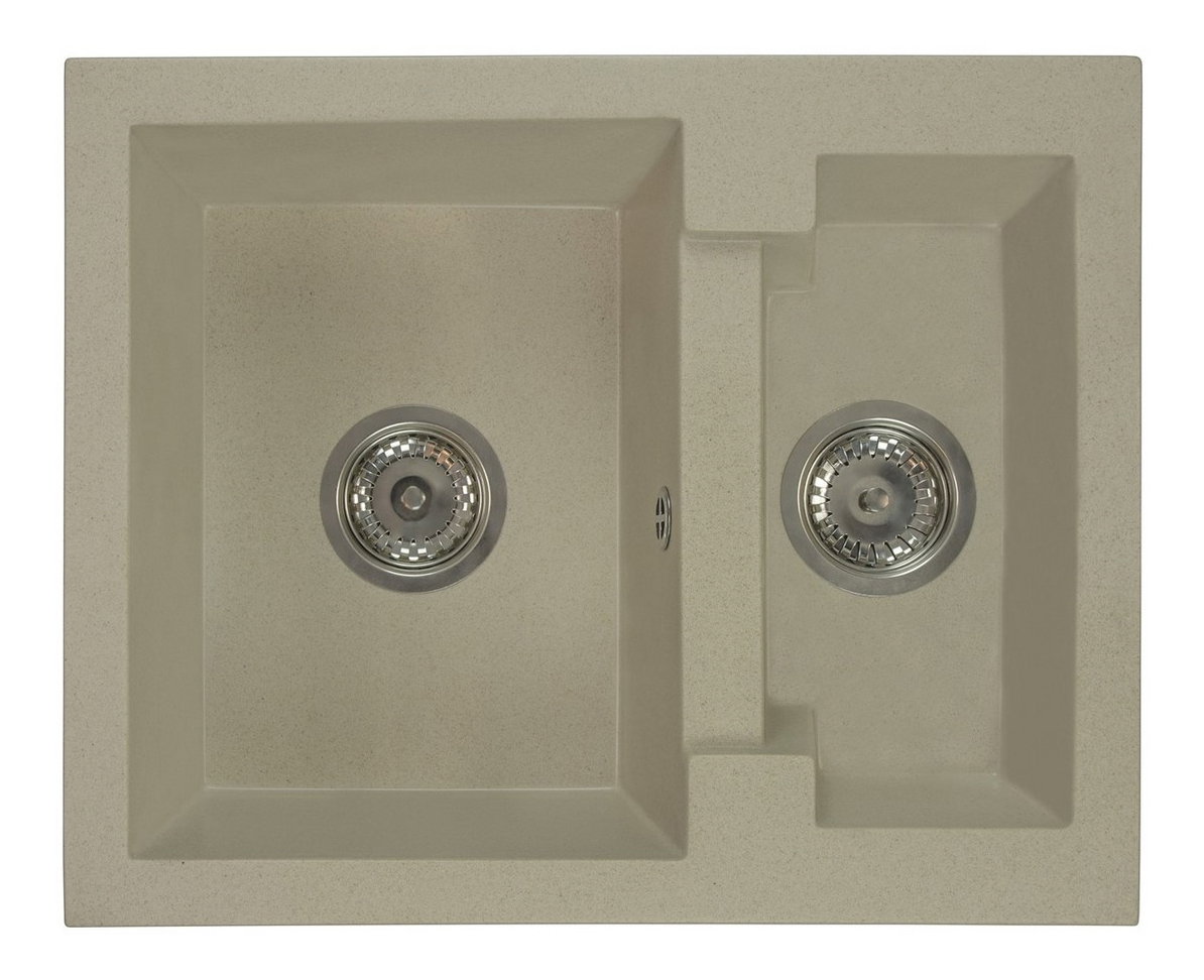 Kuchynský drez Yagma (béžová) (bez otvoru pre batériu) (L)