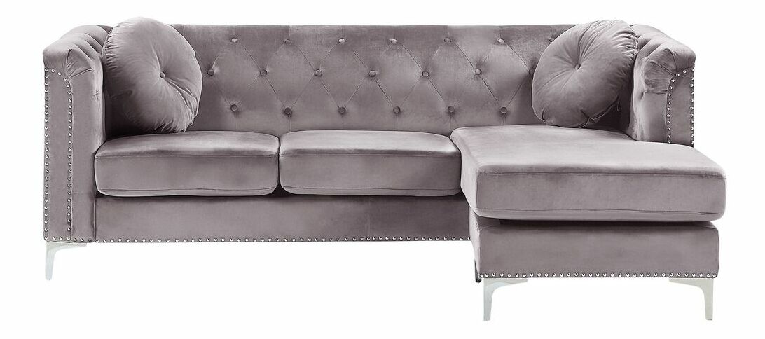 Rohová sedačka FLUNNA (sivá) (P)