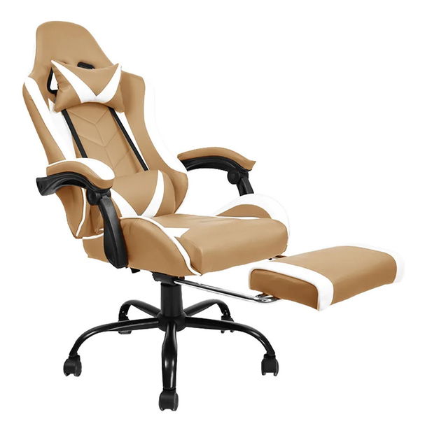 Irodai fotel lábtartóval Drann (bézs)