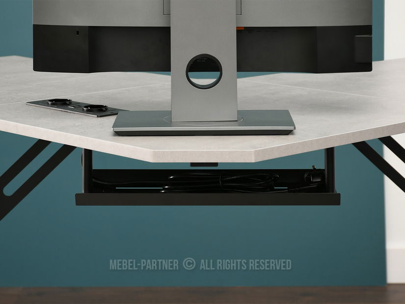 PC stolić Matts C (beton + crna)