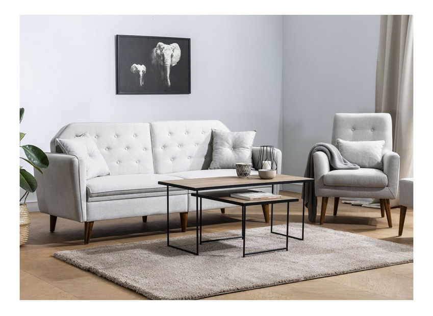 Ülőgarnitúra 3+1 Tessa (krém)