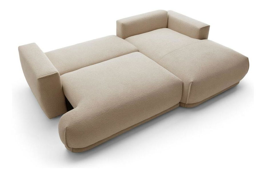 Rohová sedacia súprava Dita mini (P) (béžová + čierna)