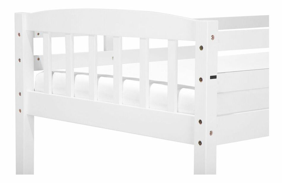 Emeletes ágy 90 cm REWIND (ágyráccsal) (fehér)