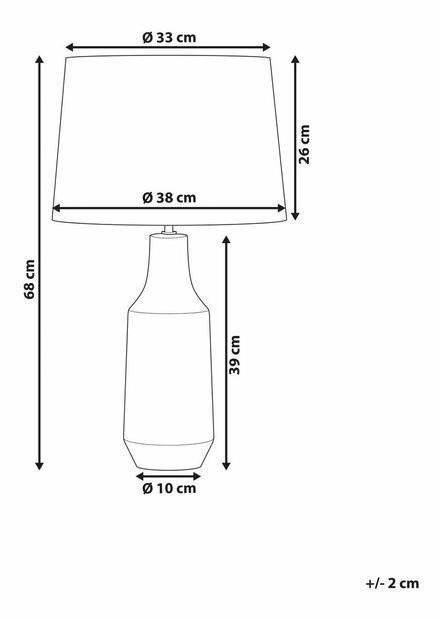 Lampă de masă Smyth (negru) 
