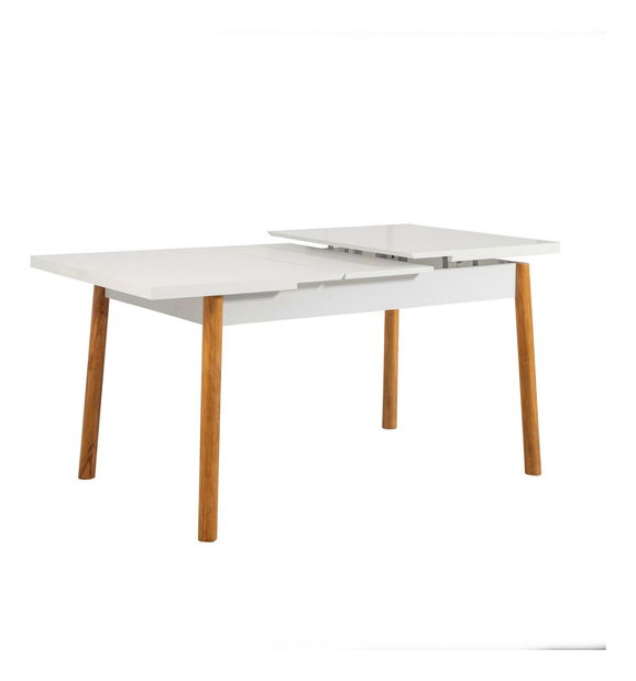 Set mobilier sufragerie Senteago 1 (pentru 6 persoane) (pin atlantic + alb + verde)