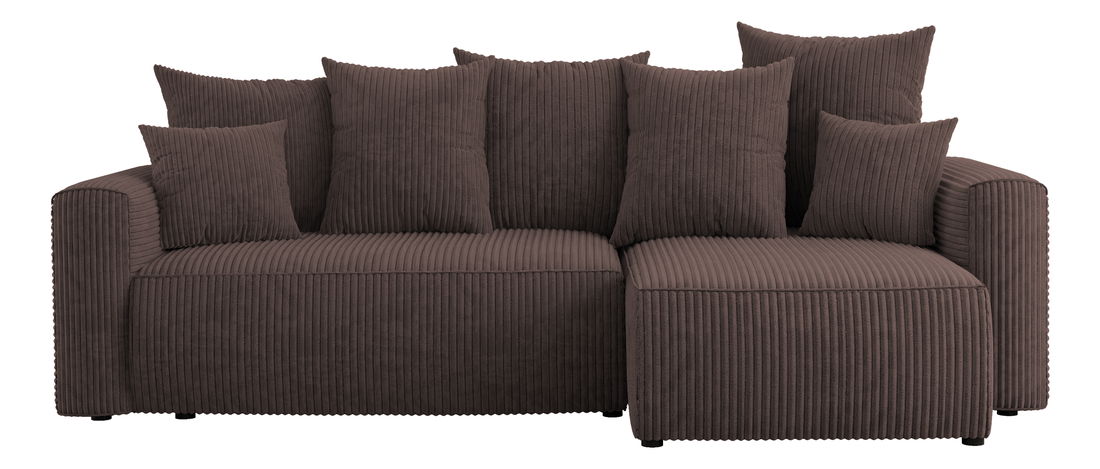 Rohová sedačka Denia (P) (čokoládová)