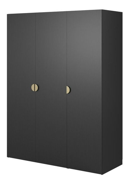 Ruhásszekrény Moonie X (fekete + fehér)