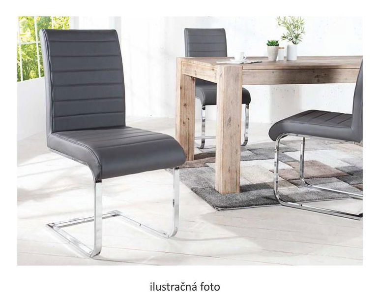 Jedálenská stolička Olwen (ekokoža béžová)