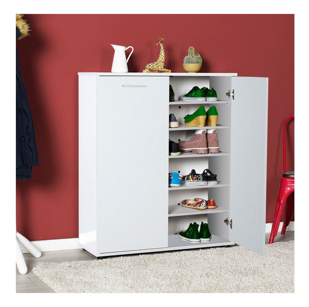 Cipőtároló (cipősszekrény) Tosina 8 (fehér)