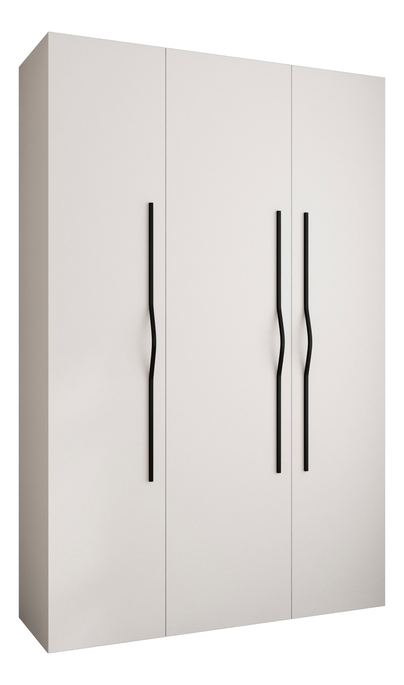 Ormar za garderobu 160 cm Carmela 40-2 (bijela + crna)