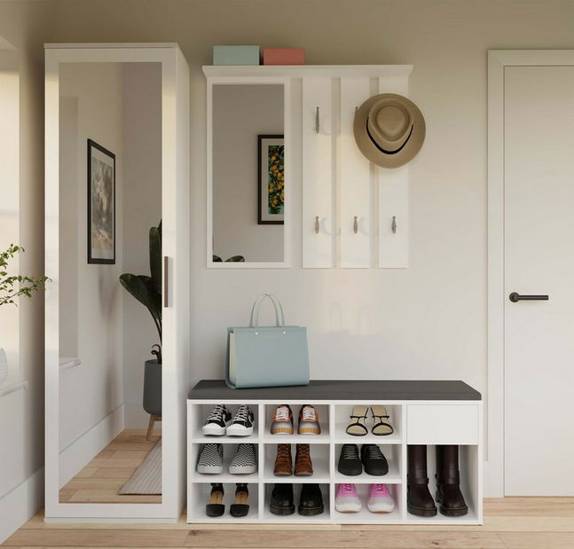 Cipőtároló Telos 1 (fehér)