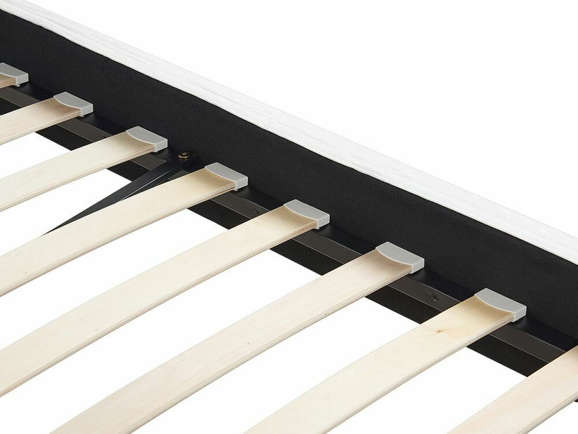 Pat matrimonial 180 cm FUTTI (cu somieră) (alb)