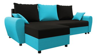 Kutna garnitura Fleur L (tirkizna + crna) (L)