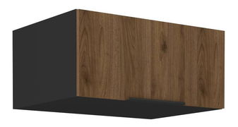 Felső konyhaszekrény Monzesa 80 NAGU 36 1F (okapi dió + fekete) 