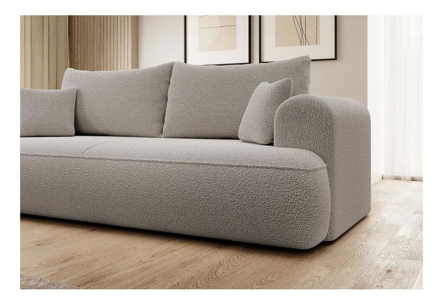 Pohovka trojsedačka Olivo S (svetlobéžová + čierna)