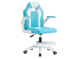 Dječja okretna stolica s naslonom za noge RAMIN (plava + bijela)