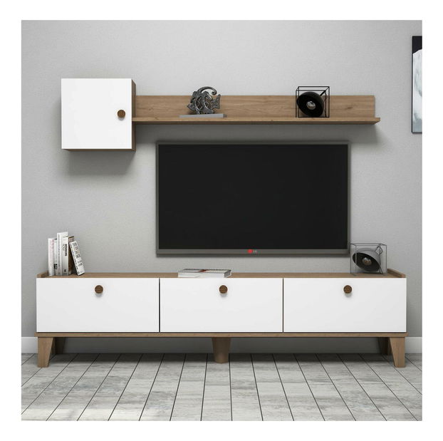 Nappali fal Summer (tölgy + fehér)