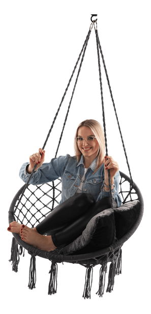 Felakasztható hintafotel Amarea (szürke)