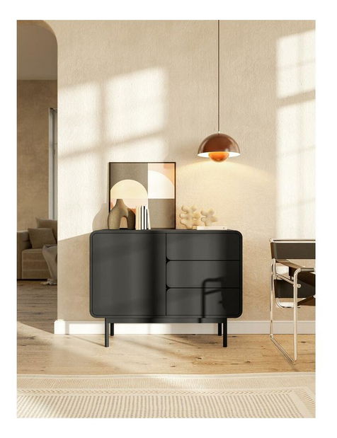 Comodă Orro O3 (negru)