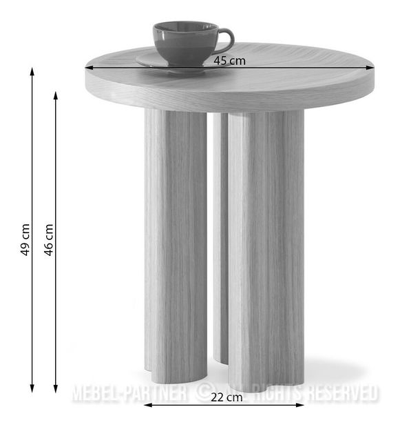 Stolić za kavu Aborde (crna)