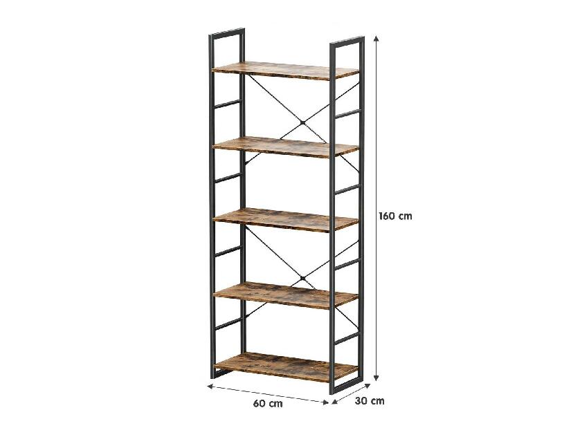 Regál Elza 160 (barna)