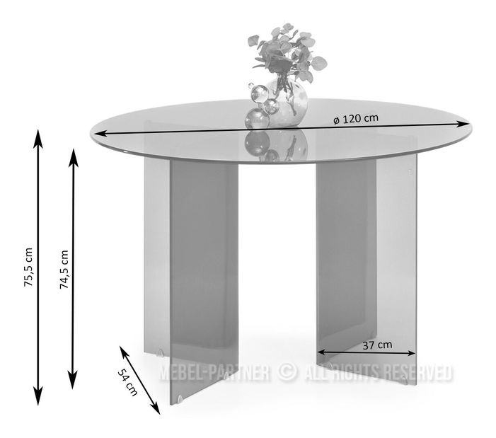 Masă sufragerie Abunda (verde)