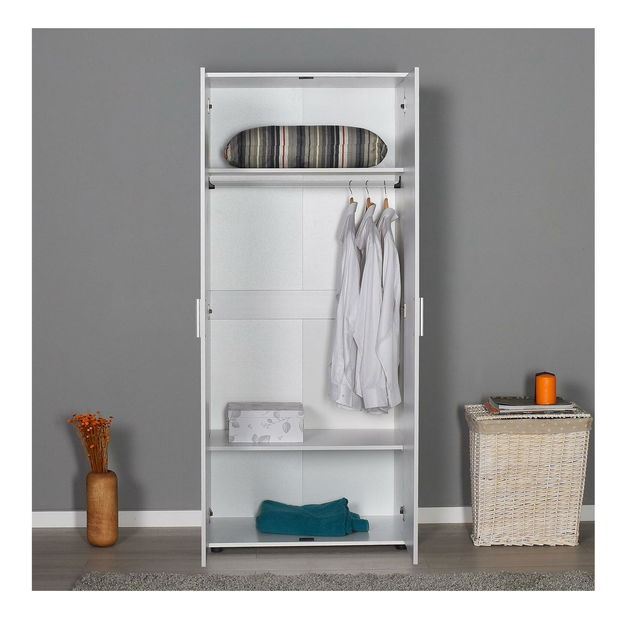 Ruhásszekrény Ginevra (fehér)