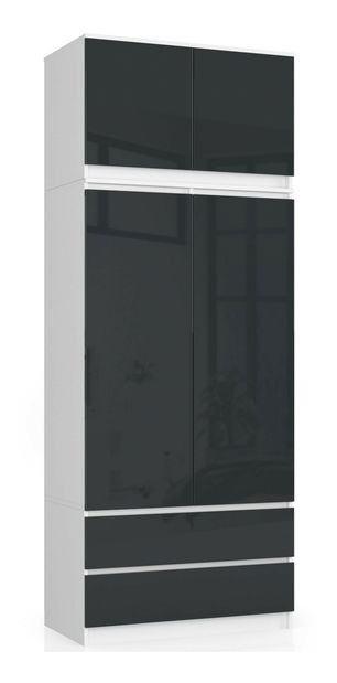 Suprastructură pentru dulap Sashka (grafit lucios)