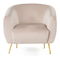 Fotelja Essia (bež + zlatna)
