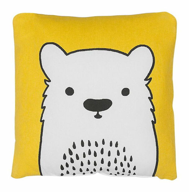 Vankúš 45x45 cm WISNAR (žltá)