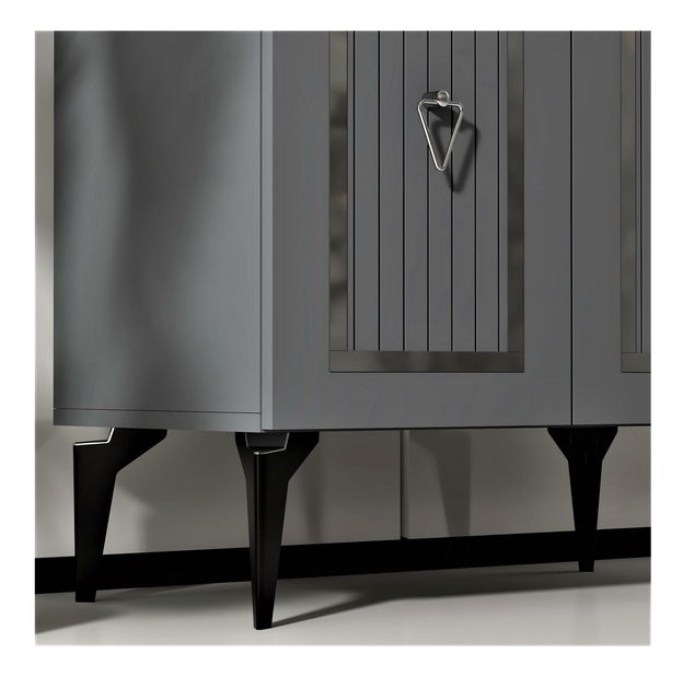 Skrinka Lideke 3 (antracit + strieborná) 