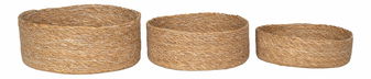 Set de 3 coșuri Brindora (natural)