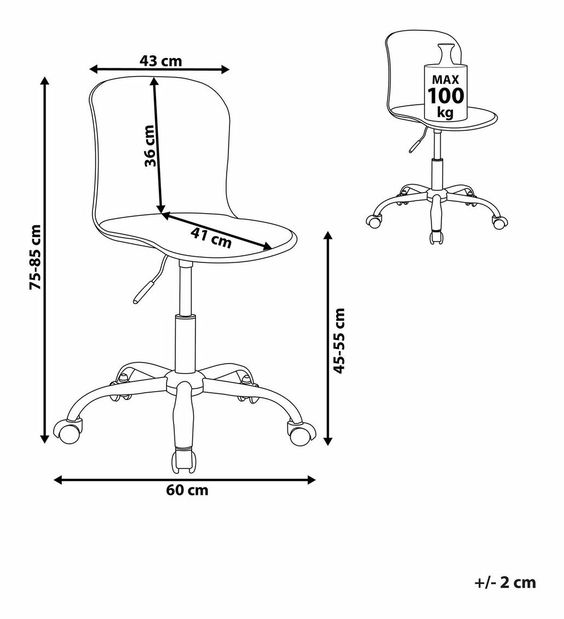Irodai szék Valuyki (fehér)