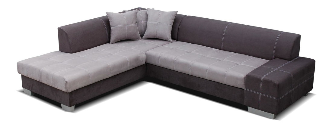 Rohová sedačka Cosma (tmavosivá + svetlosivá) (L)