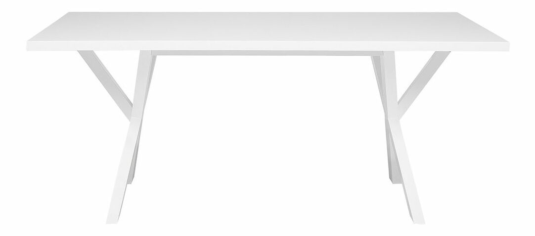 Masă de sufragerie Lupla (pentru 8 persoane) (alb)