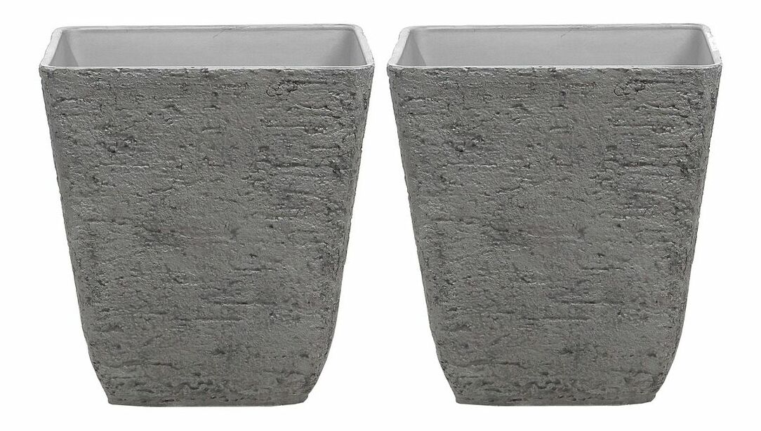 Sada 2 kvetináčov 53 cm Dedlos (sivá)