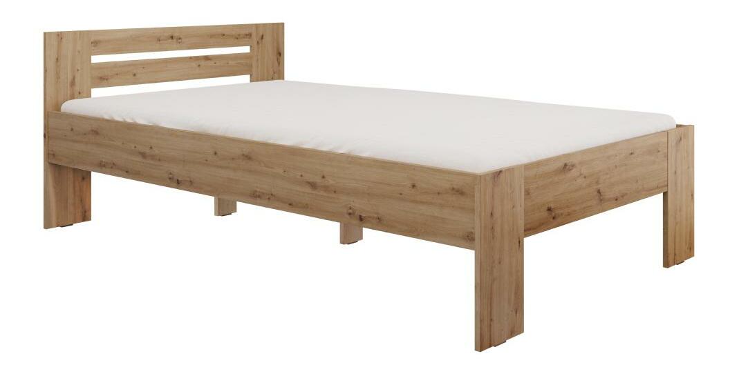 Jednostruki krevet 120x200 cm Boyard (hrast artisan)