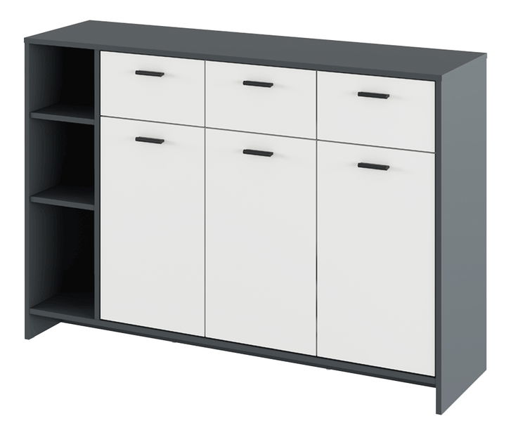 Komoda Nappa Typ 2 (grafit + bijela )