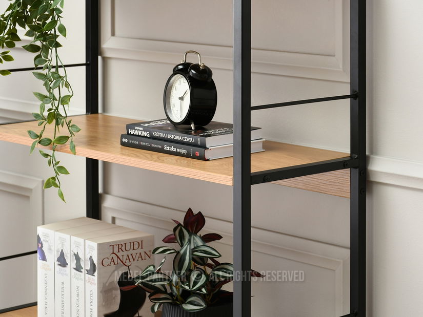 Regál Noel (tölgy + fekete)