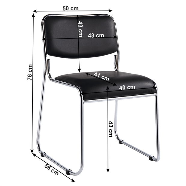 Scaun de birou Bluttu (Negru)