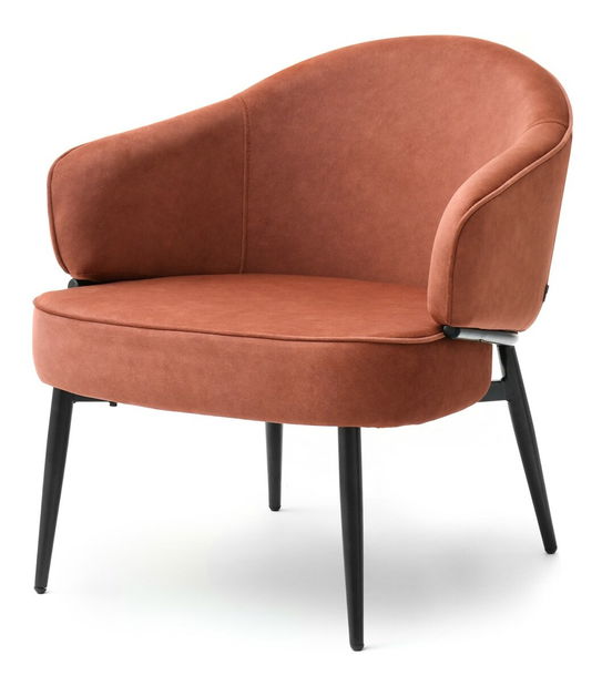 Kreslo Alfredo (medená + čierna)