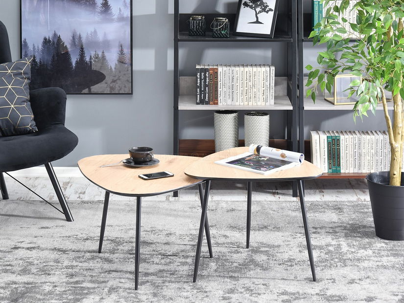 Dohányzóasztal Rossi Zest Xl (szonoma + fekete)