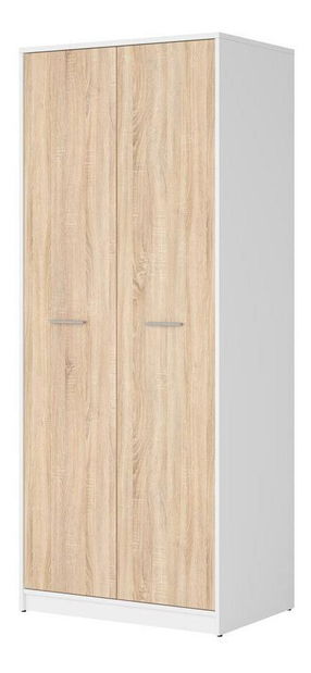 Dulap de haine Nepo Plus 33 (alb + stejar sonoma) 