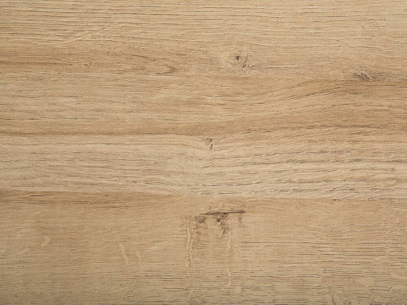 Konferenčný stolík Seville (biela) (s doskou z prírodného dreva)