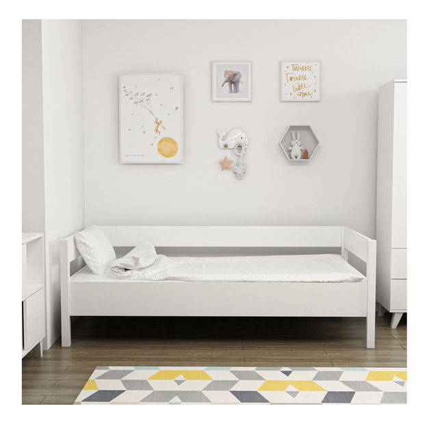 Jednolôžková posteľ 100 cm Venezia (biela)