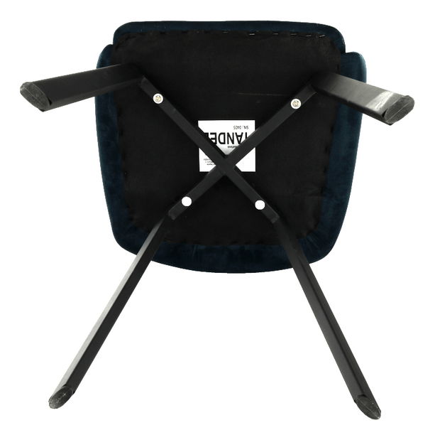 Scaun de sufragerie Talira (albastru + negru)